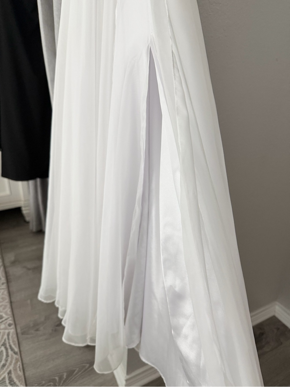 Sherri Hill White Beaded Bodice Evening Gown - Picture 6 of 15